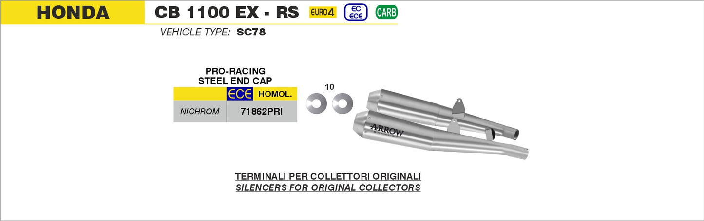 Terminali Pro-Racing nichrom Dark (Dx+Sx)