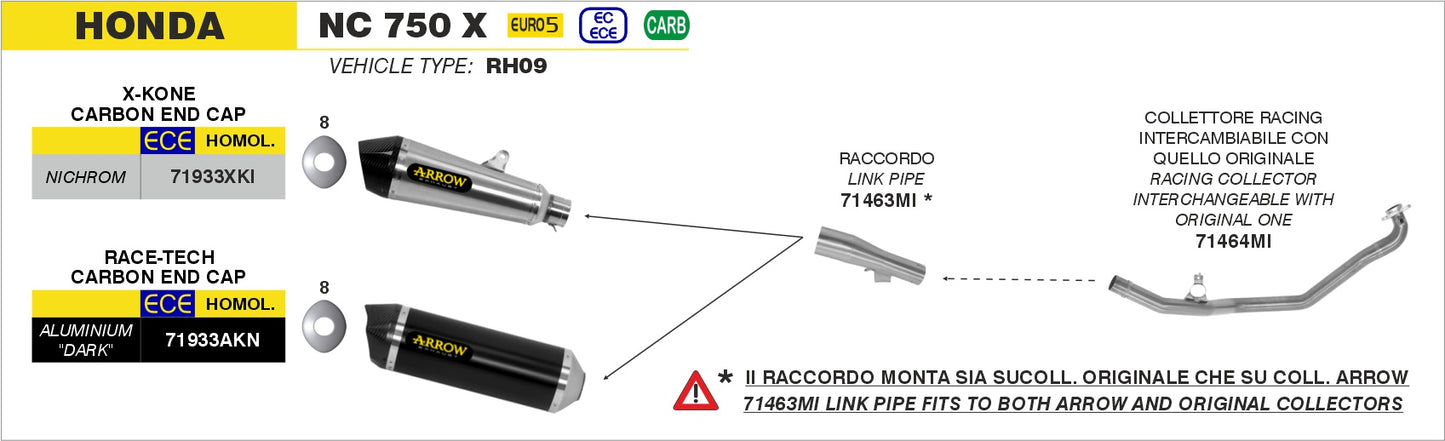 Terminale Race-Tech alluminio con fondello carby
