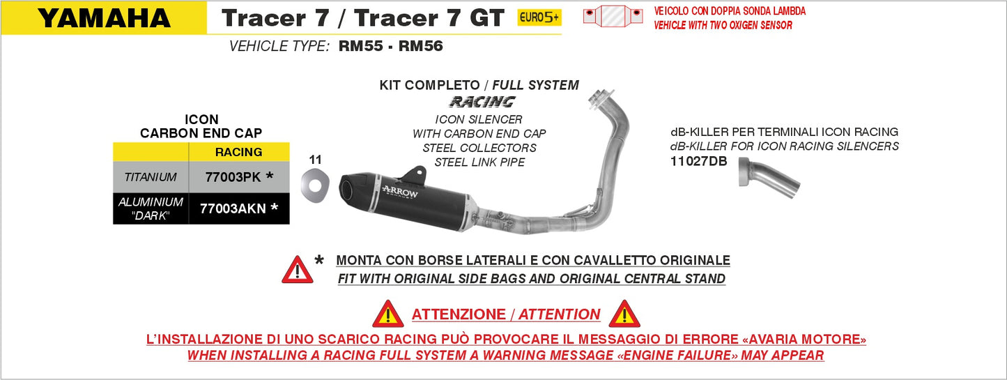 Kit completo con terminale Icon in titanio