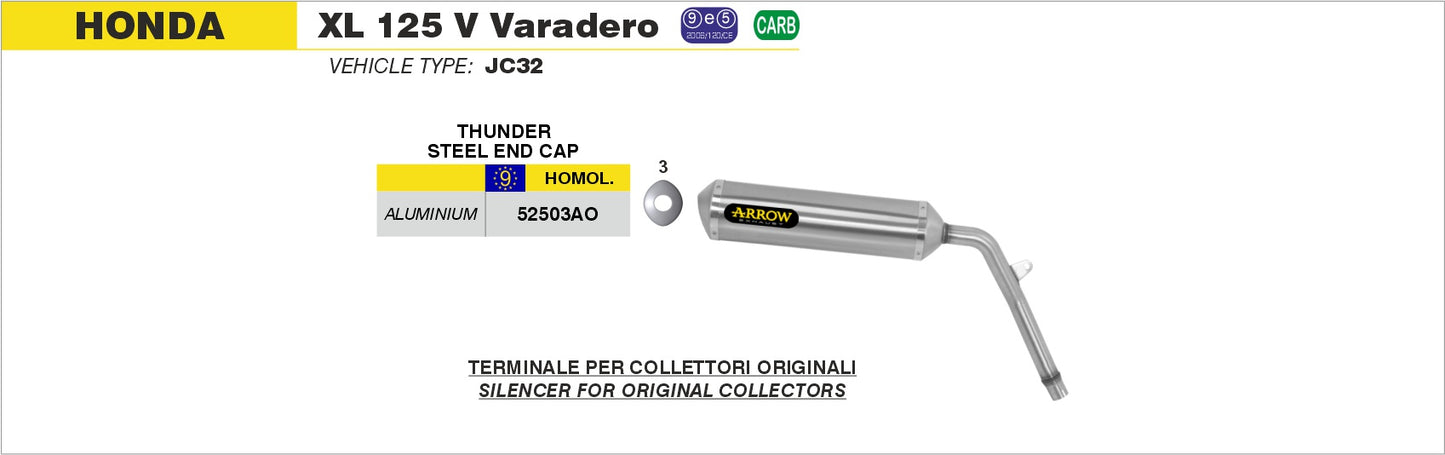 Terminale Off-Road Thunder alluminio omologato