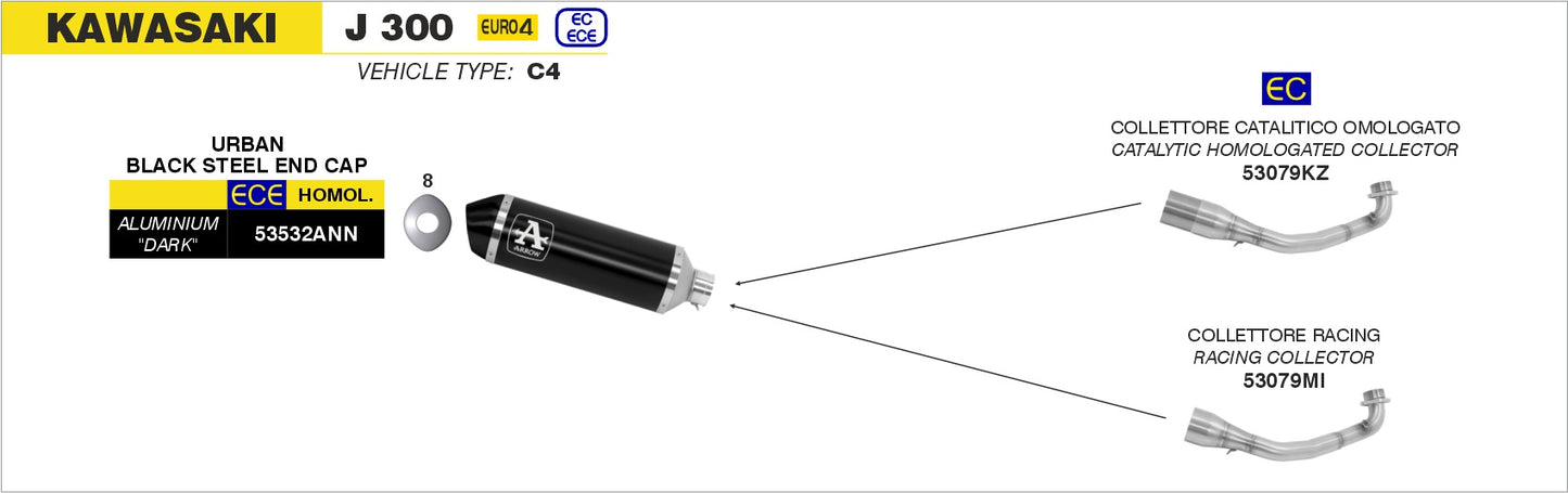 Terminale Urban alluminio con fondello Dark