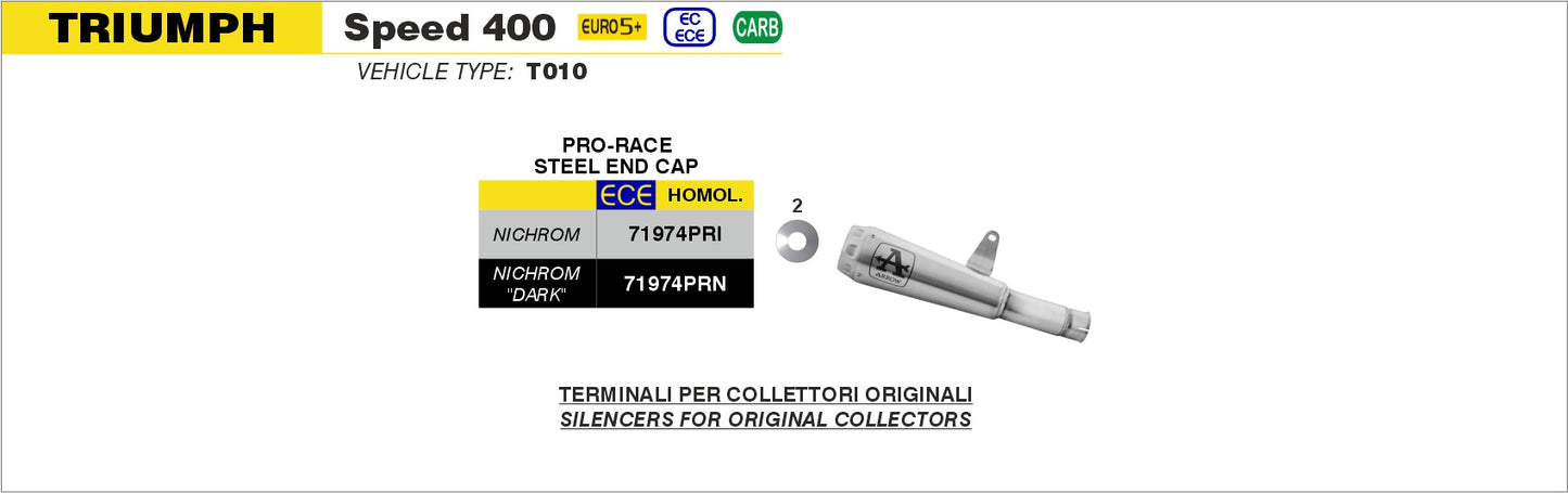 Terminale Pro-Race nichrom Dark