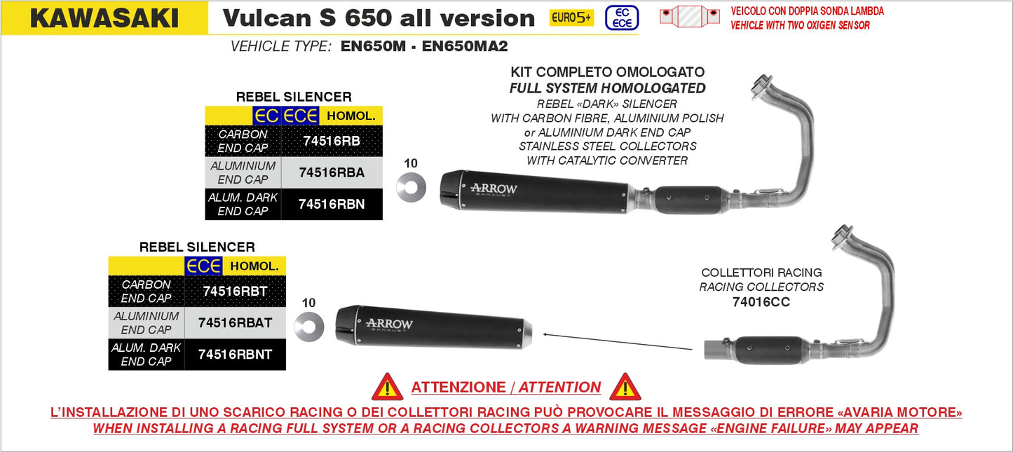 Terminale Rebel con fondello in alluminio lucido