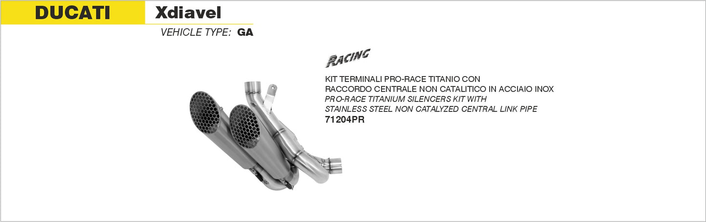 Kit terminali Pro-Race Titanio