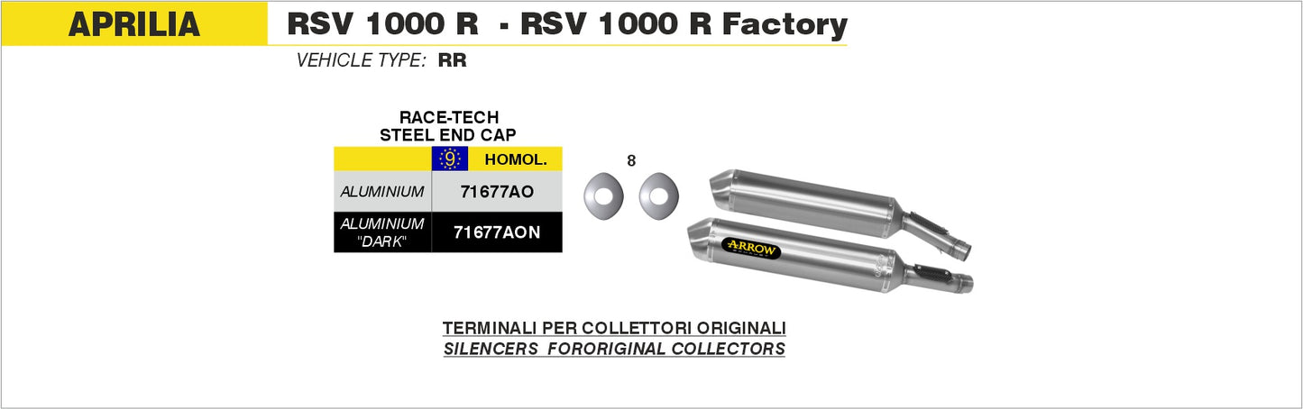 Terminali Race-Tech Approved alluminio (Dx+Sx)