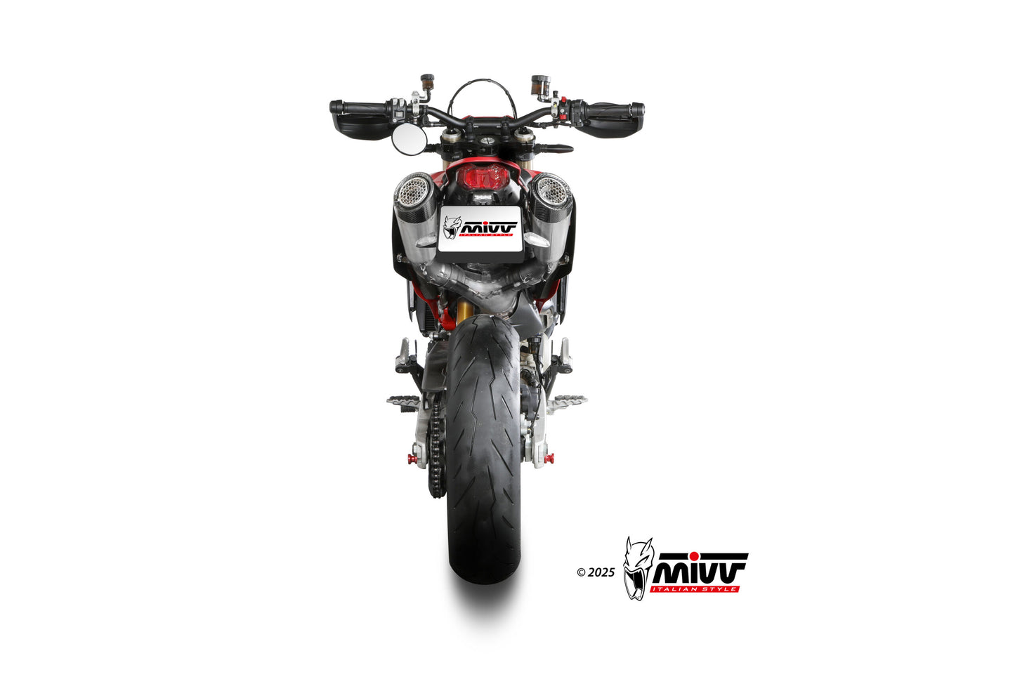 Mivv 2 SLIP-ON DUCATI HYPERMOTARD 698 MONO 2024 > 2025