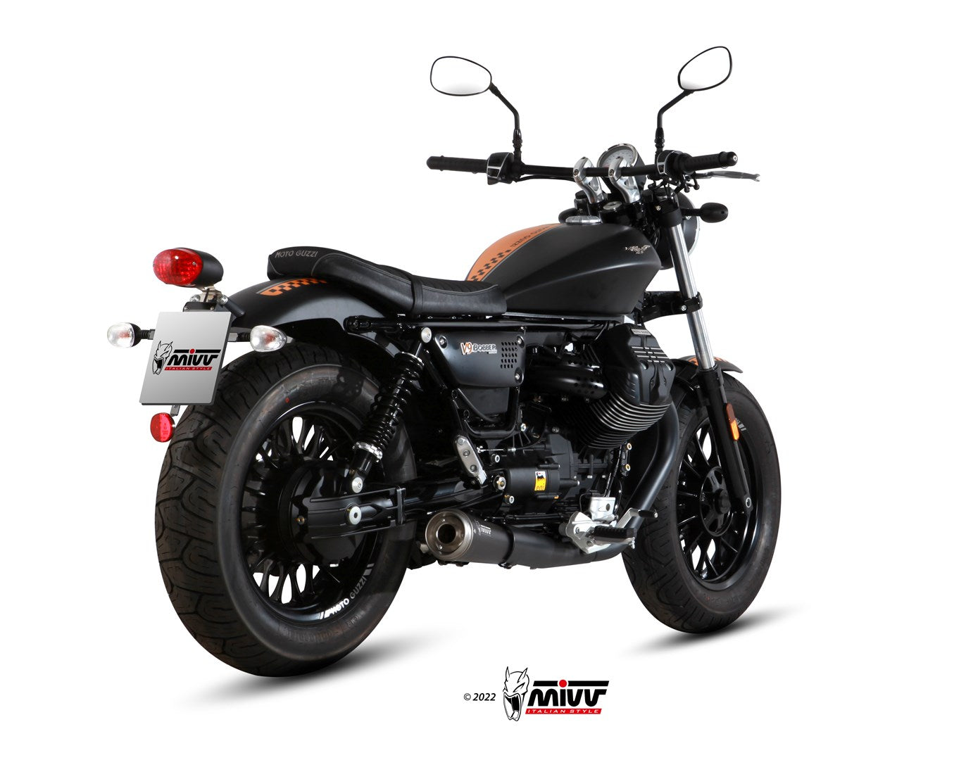 Mivv 2 SLIP-ON MOTO GUZZI V9 BOBBER / ROAMER 2016 >