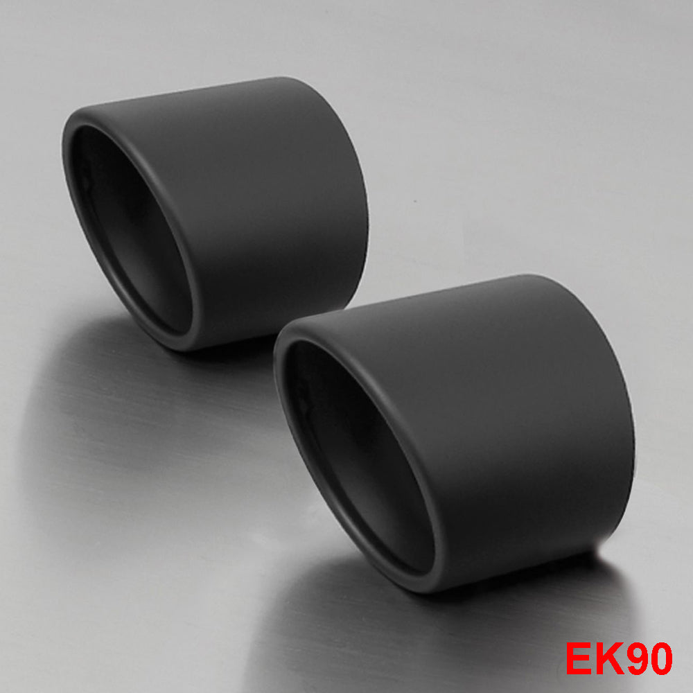 Remus end caps Slash Cut stainless steel black EK90