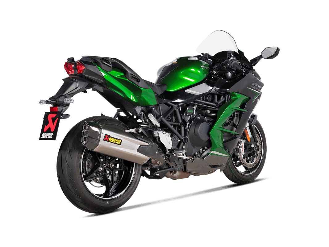 KAWASAKI NINJA H2 SX 2021-25 Slip-On Line (Titanium)