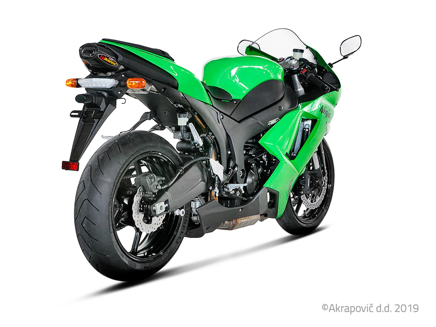 Kawasaki Ninja ZX-6R 2007-08 Slip-On Line (Titanio)