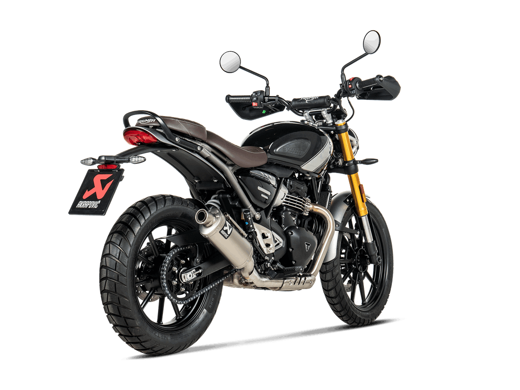 Triumph Scrambler 400 X / Speed 400 2023-24 Slip-On Line (Titanium)