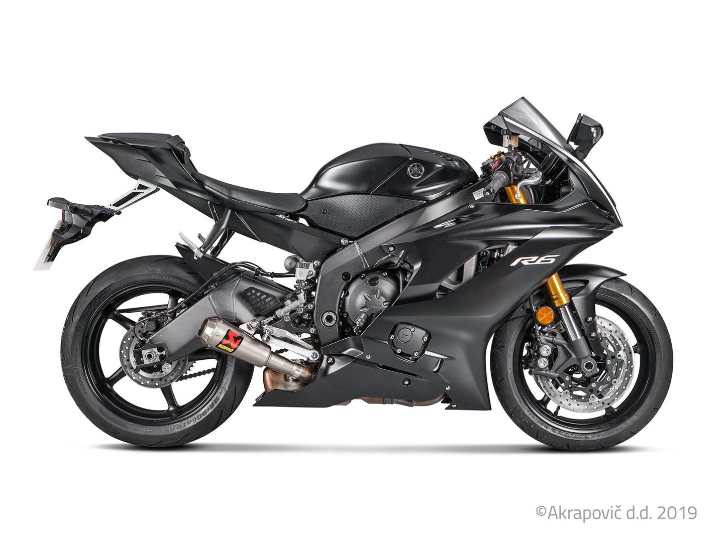 Yamaha R6 2006-2025 Slip-On Line (Titanio)