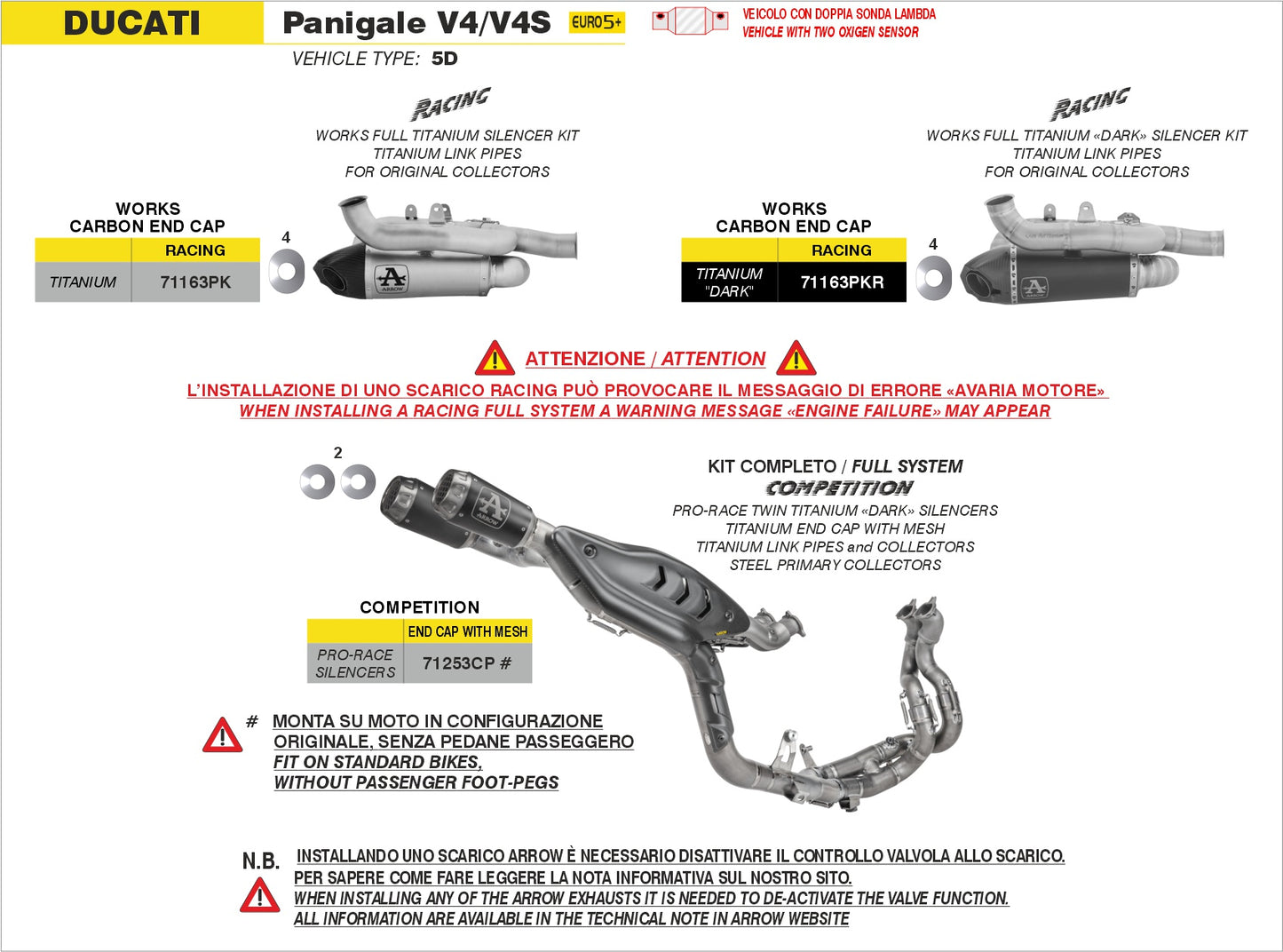 Terminale Works titanio Dark con raccordi in titanio