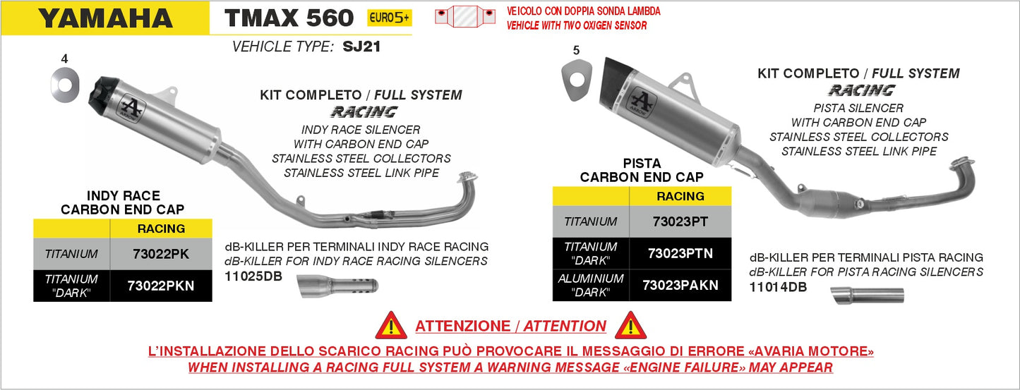 dB-Killer per terminale Indy Race EVO