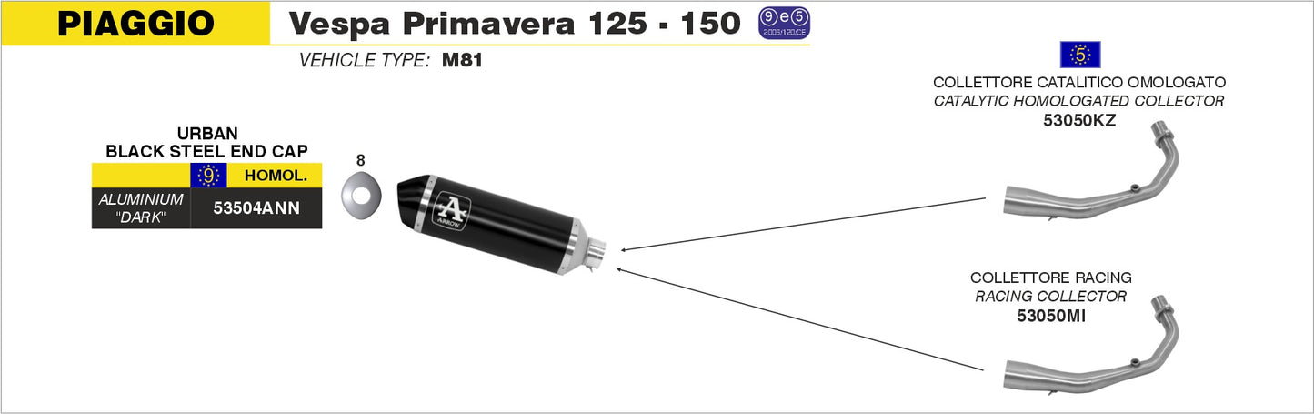 Collettore racing per scarico Urban