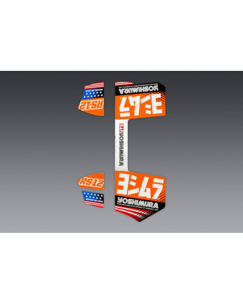 YOSHIMURA | Kit di adesivi RS-12 arancioni (4 PCS)