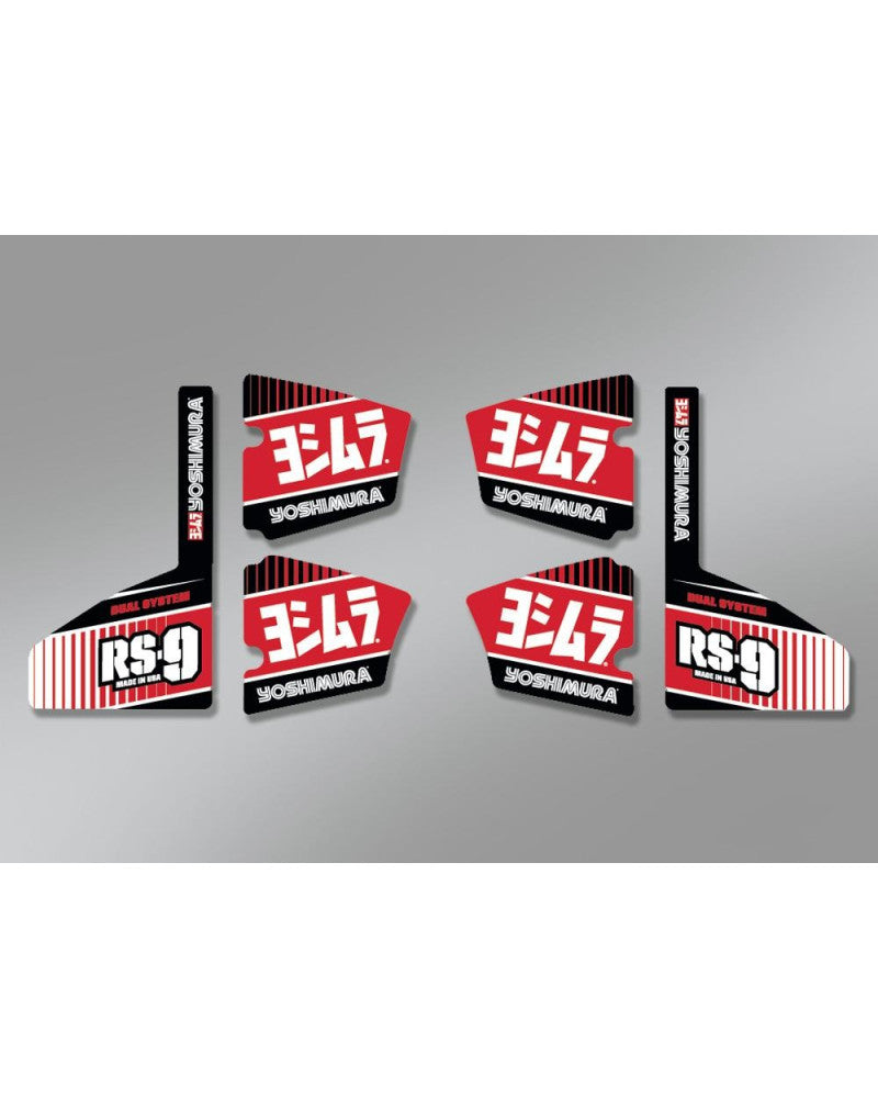 YOSHIMURA | Kit adesivi (6 PCS) per scarico RS-9T doppio terminale
