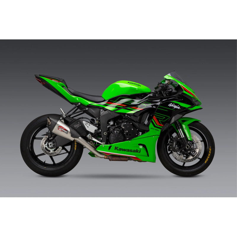 YOSHIMURA | Scarico 3/4 AT2 in acciaio per KAWASAKI ZX-6R 2019-2025