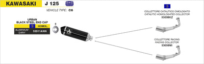 Collettore catalitico omologato per scarico Urban