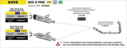 Terminale Indy Race EVO titanio con fondello inox