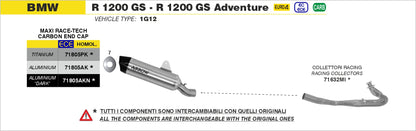 Terminale Maxi Race-Tech titanio con fondello carby