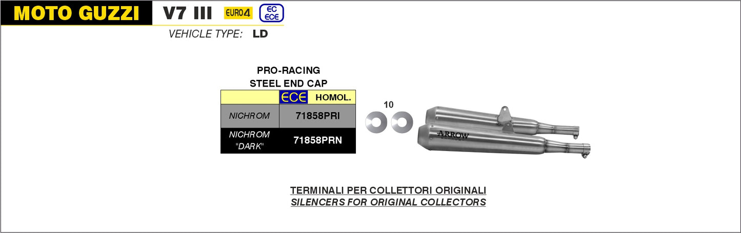 Terminali Pro-Racing nichrom Dark (Dx+Sx)