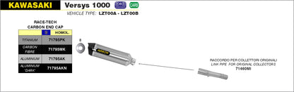 Terminale Race-Tech alluminio con fondello carby