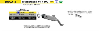 dB-Killer per terminale Veloce ø38mm