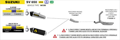 Terminale Race-Tech titanio con fondello carby