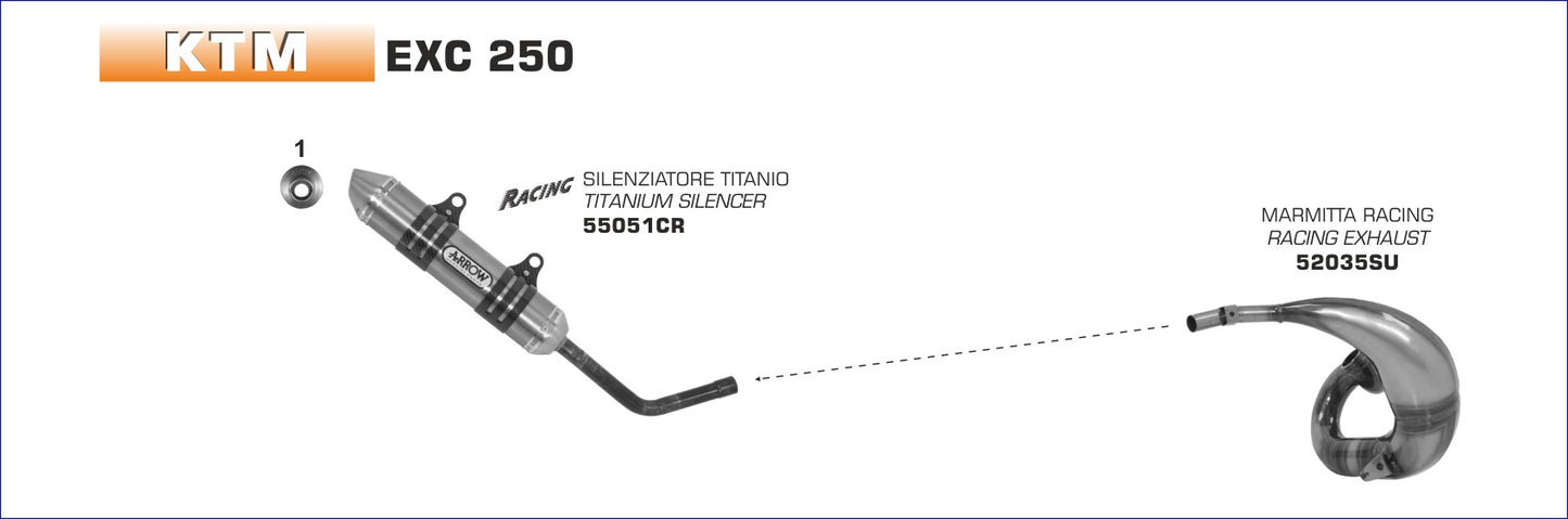 Silenziatore titanio All-Road 2T