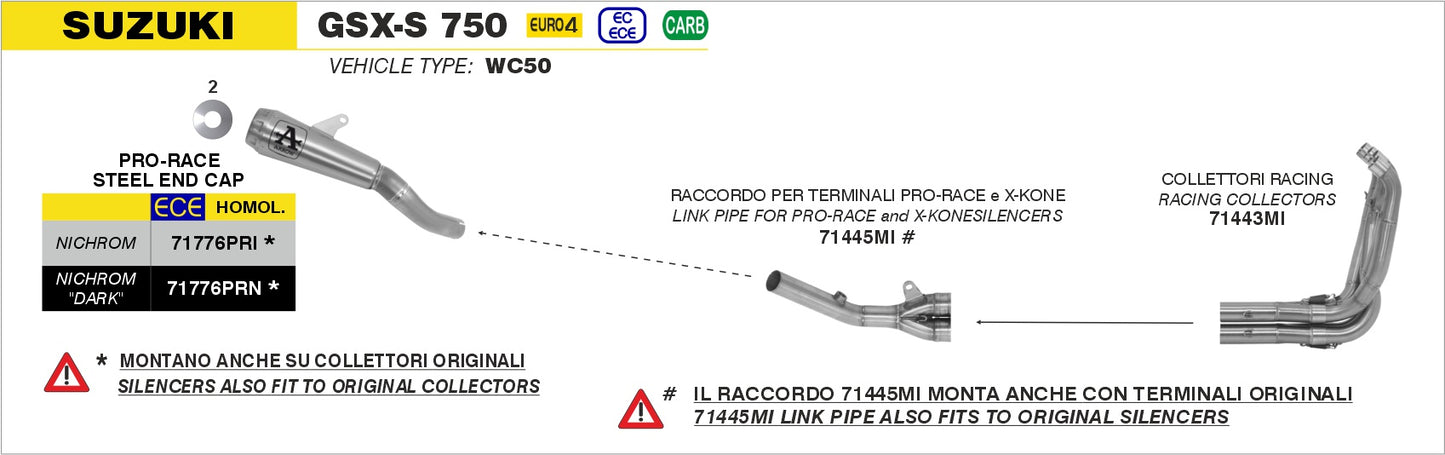 Terminale Pro-Race nichrom Dark