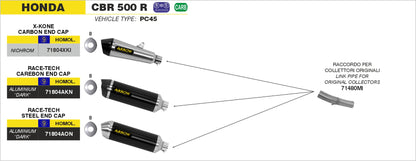 Terminale Race-Tech alluminio con fondello carby