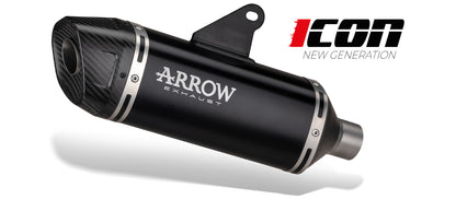 Kit completo con terminale Icon in alluminio Dark