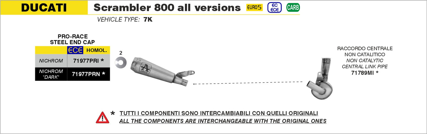 Terminale Pro-Race nichrom Dark