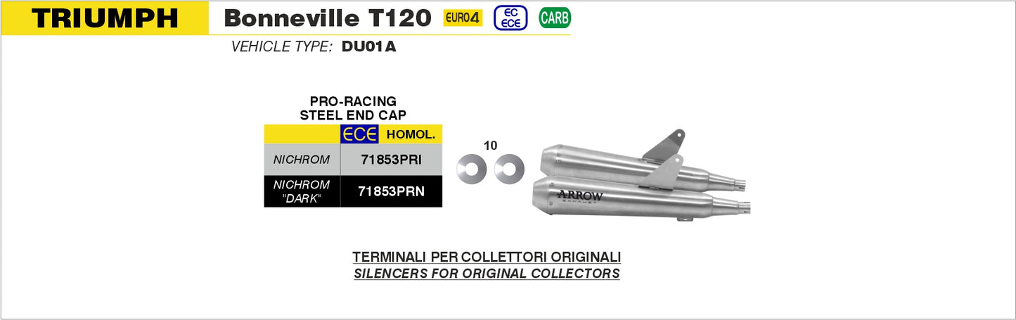 Terminali Pro-Racing nichrom Dark (Dx+Sx)