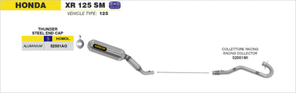 Terminale Off-Road Thunder titanio omologato