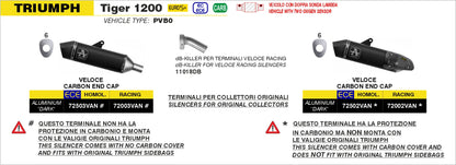 Terminale Veloce in alluminio Dark