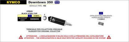 Terminale Urban  alluminio con fondello Dark