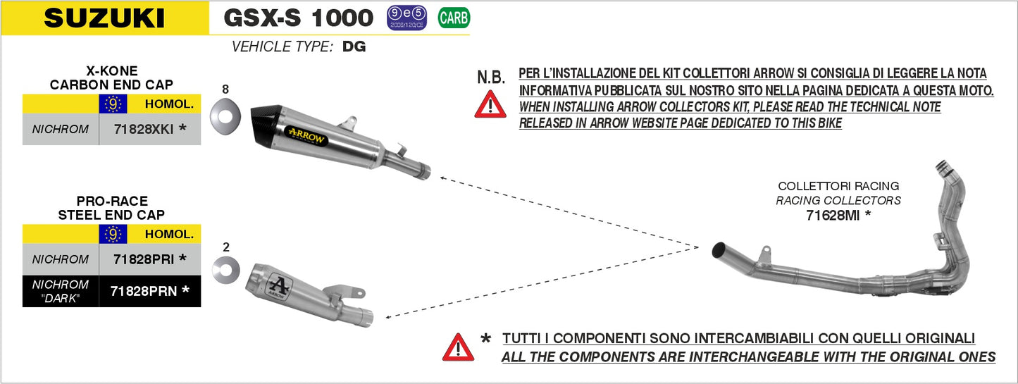 Terminale Race-Tech alluminio con fondello carby