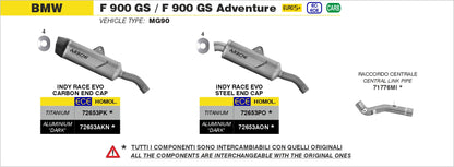 Terminale Indy Race EVO titanio con fondello inox