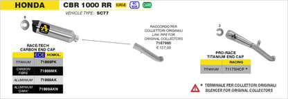 Kit terminale Pro-Race full titanium versione alta