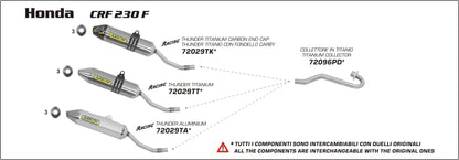 Terminale Thunder Titanio con fondello carby
