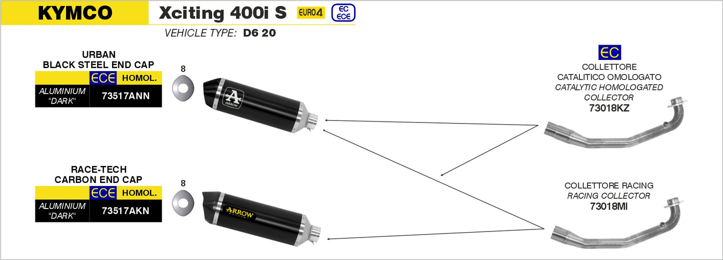 Collettore catalitico omologato