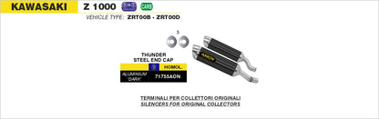 Terminali Thunder Approved titanio (Dx+Sx)