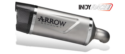 Terminale Indy Race EVO alluminio Dark con fondello carby