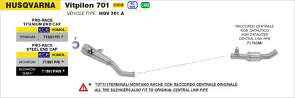 Terminale Works in titanio con fondello carby