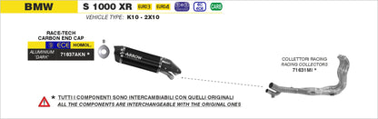 Terminale Race-Tech titanio con fondello carby