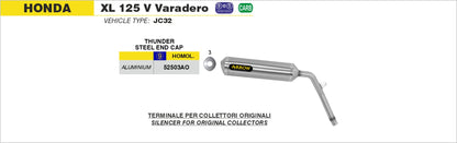 Terminale Off-Road Thunder titanio omologato