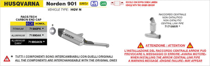 Terminale Race-Tech alluminio con fondello carby