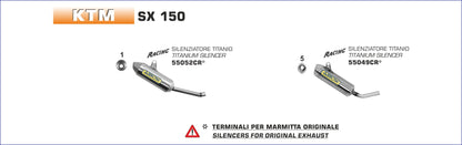 Silenziatore Mini Thunder titanio intercambiabile con originale